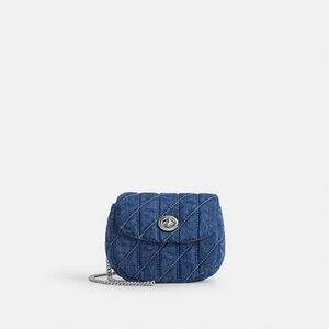NWT Coach turnlock mini bag in denim